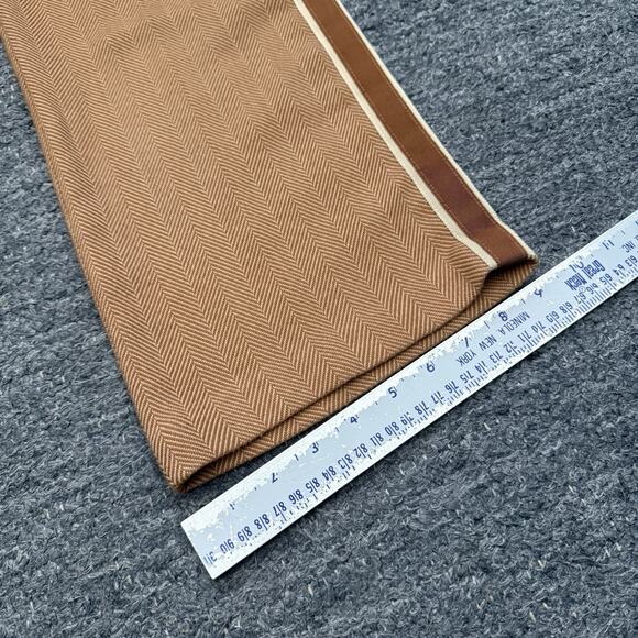 Veronica Beard Cormac Stripe Cropped Trouser Pants Women 4 Tweed Herringbone - Picture 3 of 12